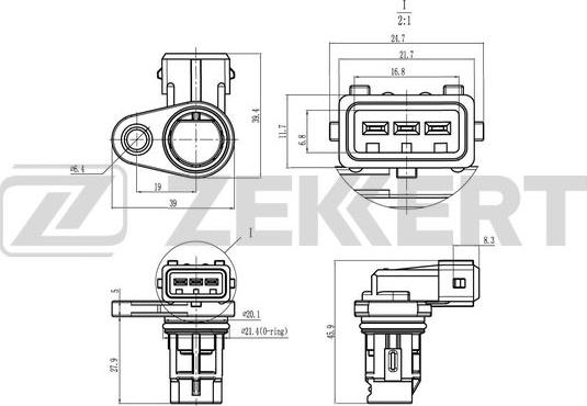 Zekkert SE-5057 - Capteur, position d'arbre à cames droxauto.com