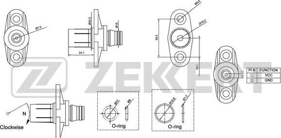 Zekkert SE-5007 - Capteur, position d'arbre à cames droxauto.com
