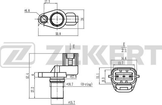 Zekkert SE-5012 - Capteur, position d'arbre à cames droxauto.com