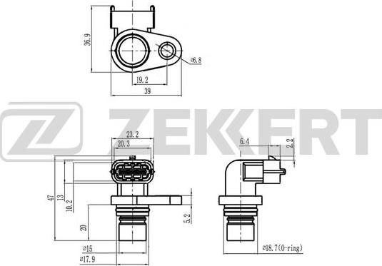 Zekkert SE-5036 - Capteur, position d'arbre à cames droxauto.com
