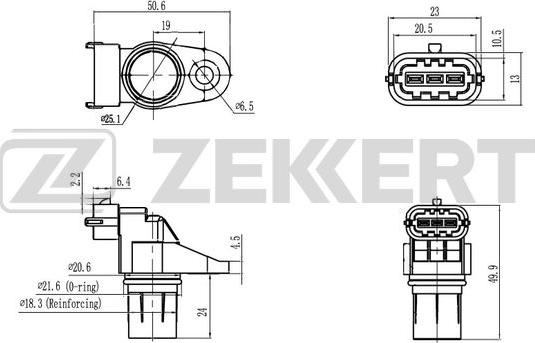 Zekkert SE-5023 - Capteur, position d'arbre à cames droxauto.com
