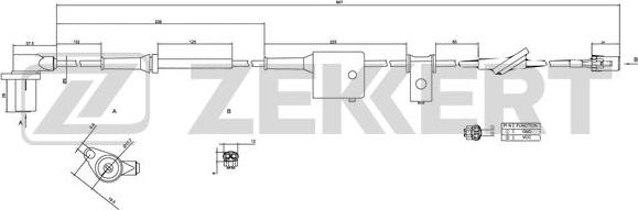 Zekkert SE-6091 - Capteur, vitesse de roue droxauto.com
