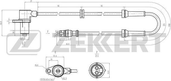 Zekkert SE-6188 - Capteur, vitesse de roue droxauto.com
