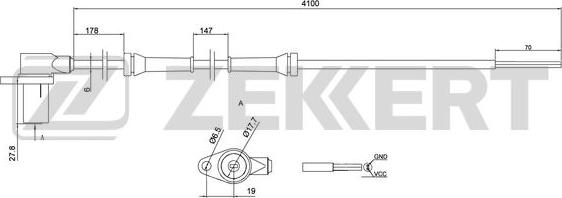 Zekkert SE-6138 - Capteur, vitesse de roue droxauto.com