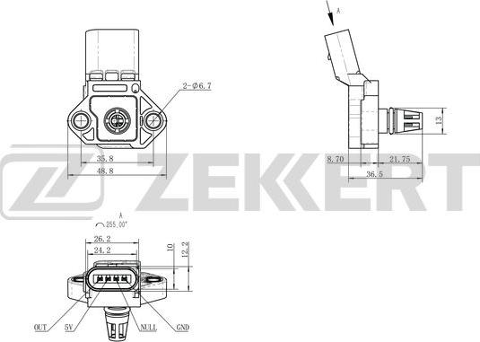 Zekkert SE-2018 - Débitmètre de masse d'air droxauto.com