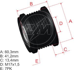 ZM ZM 96.010.12 - Poulie, alternateur droxauto.com