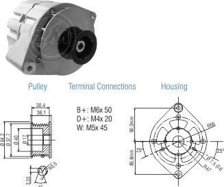 ZM ZM 90.101.30 - Alternateur droxauto.com