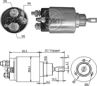 ZM ZM977 - Contacteur, démarreur droxauto.com