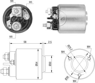 ZM ZM-490 - Contacteur, démarreur droxauto.com