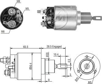 ZM ZM 4-973 - Contacteur, démarreur droxauto.com