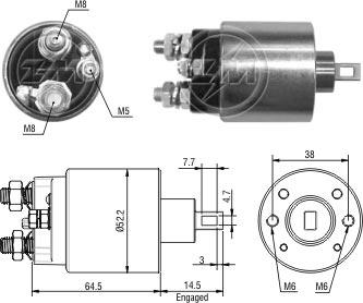 ZM ZM 485 - Contacteur, démarreur droxauto.com