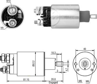 ZM ZM 481 - Contacteur, démarreur droxauto.com