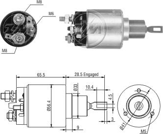 ZM ZM4775 - Contacteur, démarreur droxauto.com
