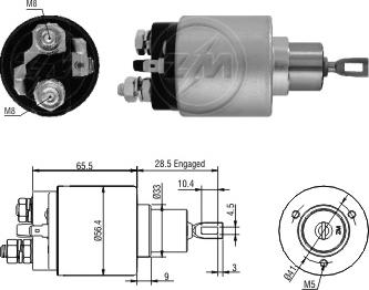 ZM ZM 5-777 - Contacteur, démarreur droxauto.com