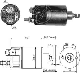 ZM ZM-660 - Contacteur, démarreur droxauto.com
