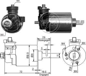 ZM ZM-605 - Contacteur, démarreur droxauto.com