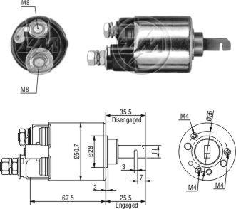 ZM ZM-603 - Contacteur, démarreur droxauto.com