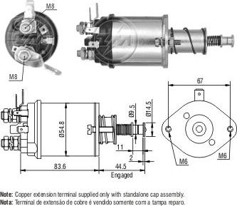 ZM ZM 614 - Contacteur, démarreur droxauto.com