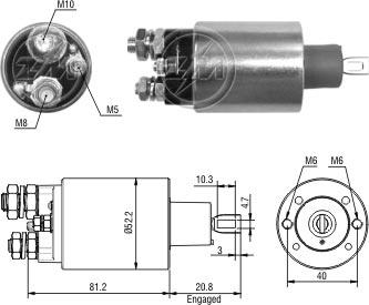 ZM ZM 1-485 - Contacteur, démarreur droxauto.com