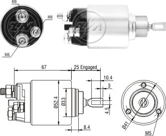 ZM ZM3381 - Contacteur, démarreur droxauto.com