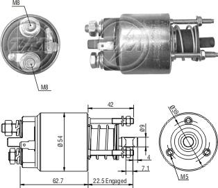 ZM ZM-7395 - Contacteur, démarreur droxauto.com