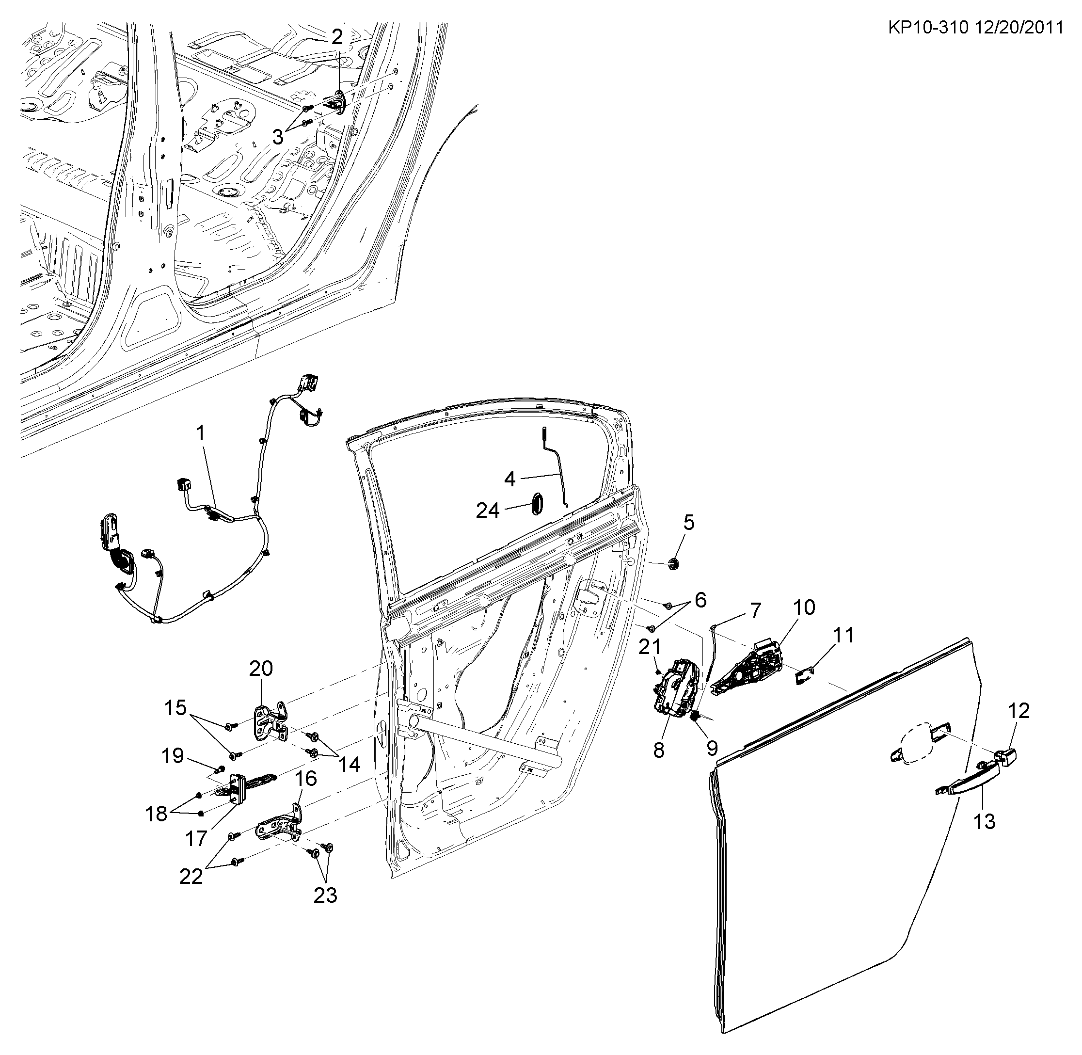 PSA 13579566 - LATCH,RR S/D(INCLS 9,21) droxauto.com