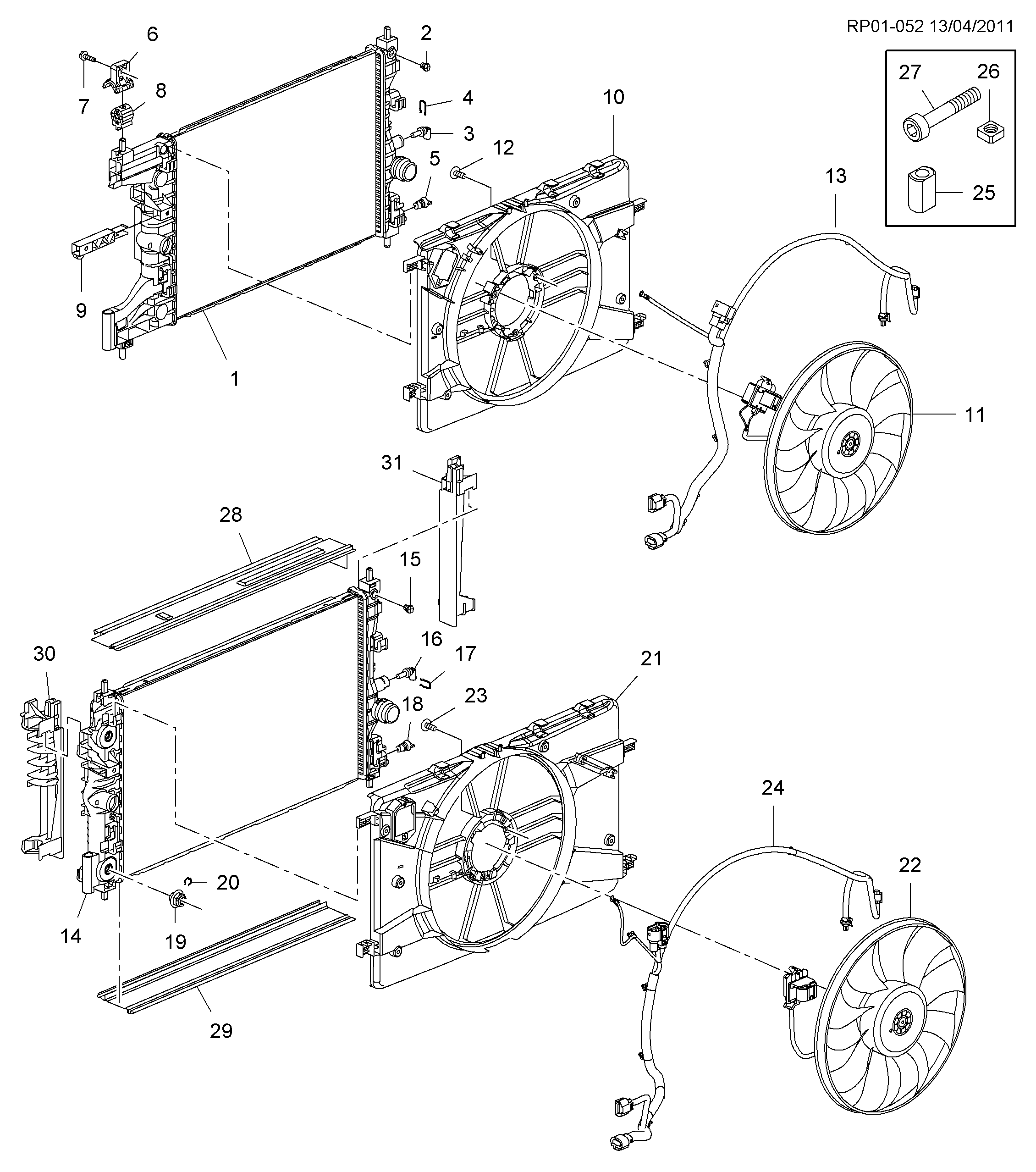 PSA 13427160 - FAN,ENG COOL(7 BLADE) droxauto.com