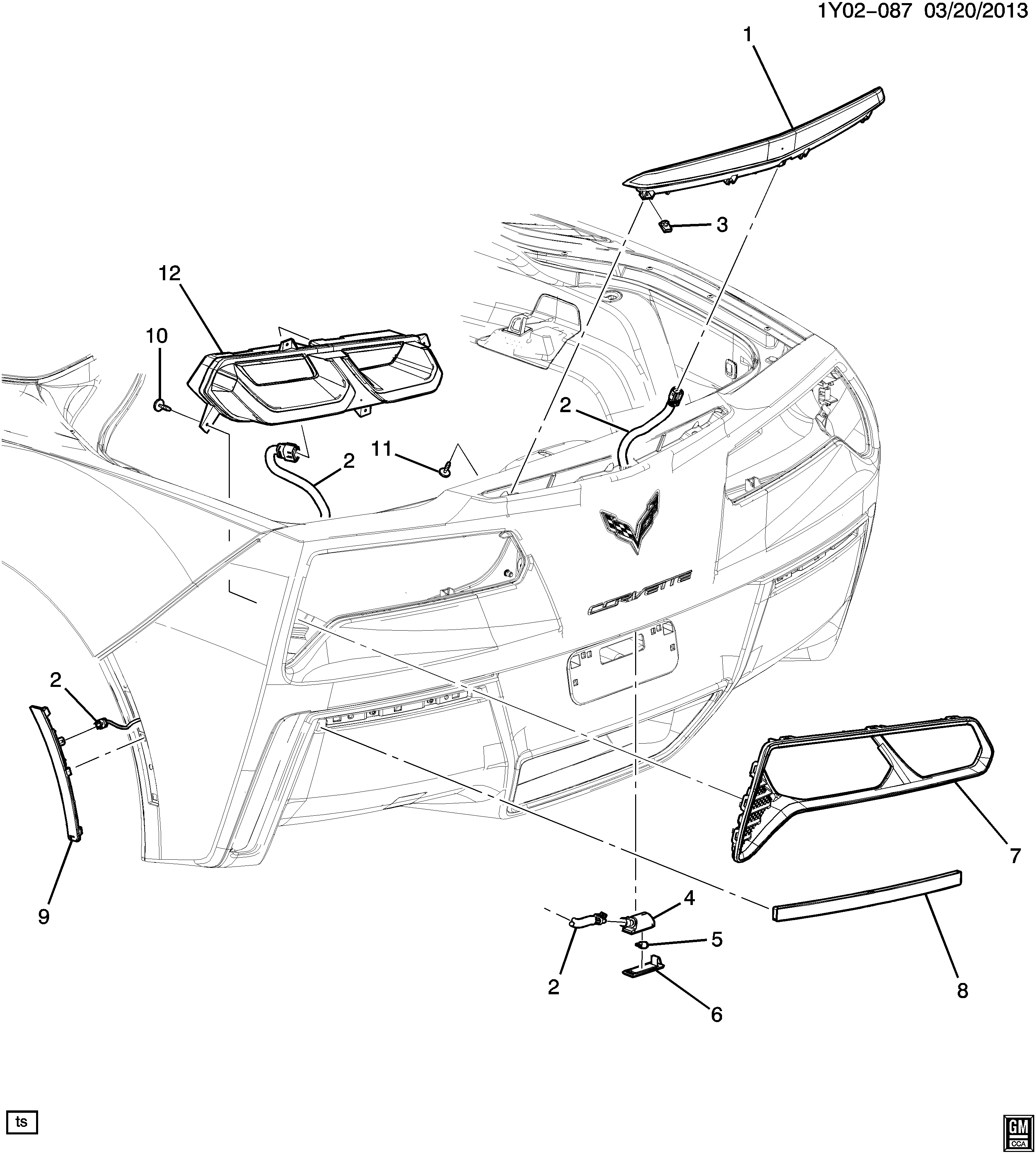 PSA 13502179 - LAMP,RR LIC PLT(INCLS 5,6)(USE T/W MATING CONN 88988136) droxauto.com