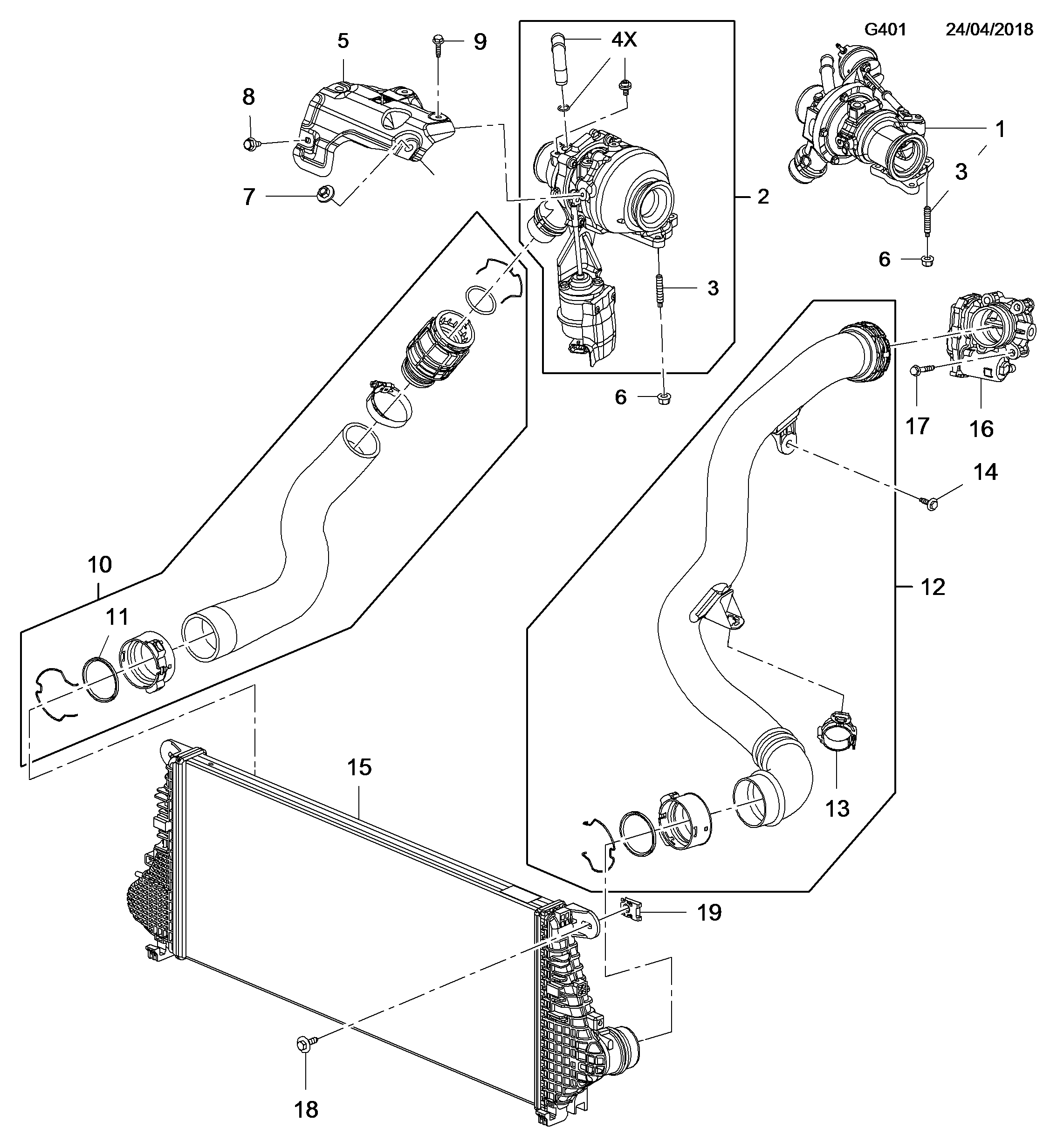 PSA 13444877 - HOSE, INTERCOOLER, INLET droxauto.com