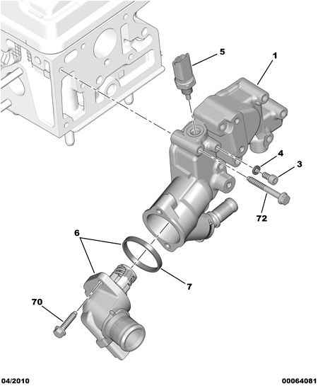 PSA 1336 Z2 - THERMOSTAT FITTING droxauto.com