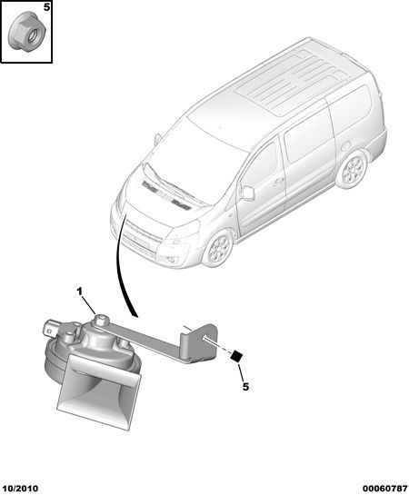PSA 14 401 697 80 - HORN droxauto.com