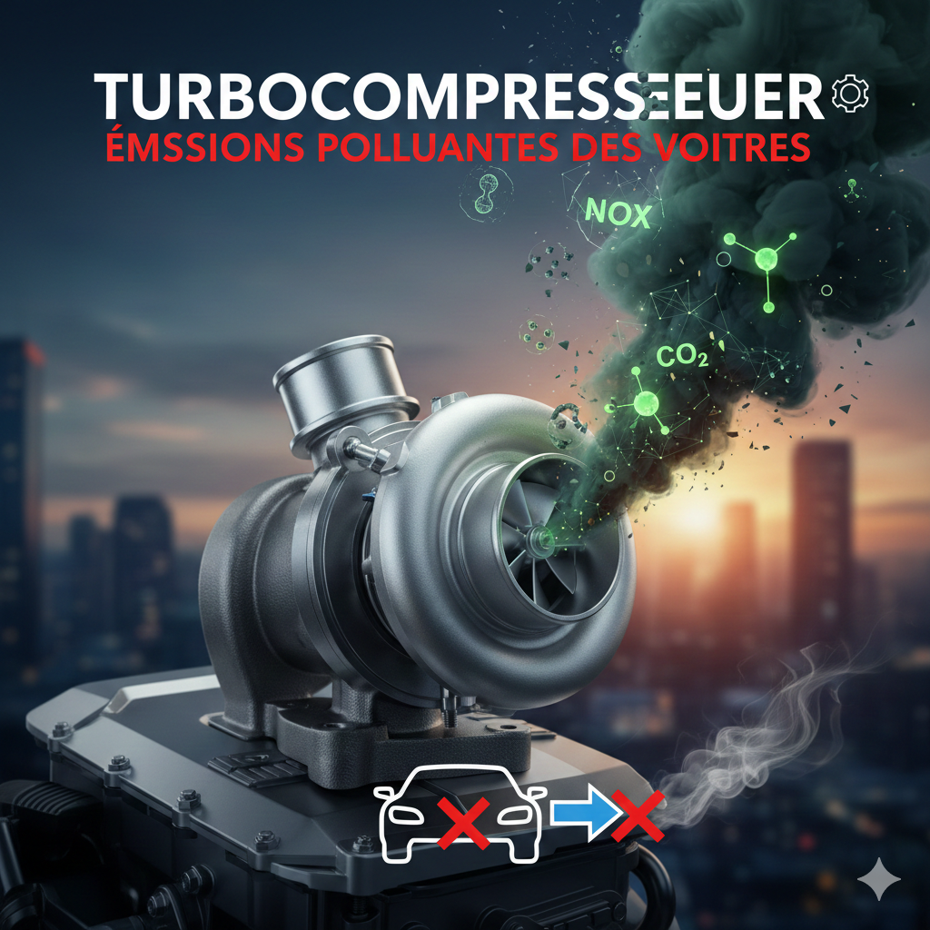 Turbo et émissions polluantes des voitures : NOx, CO2 et autres gaz nocifs émis par les moteurs.