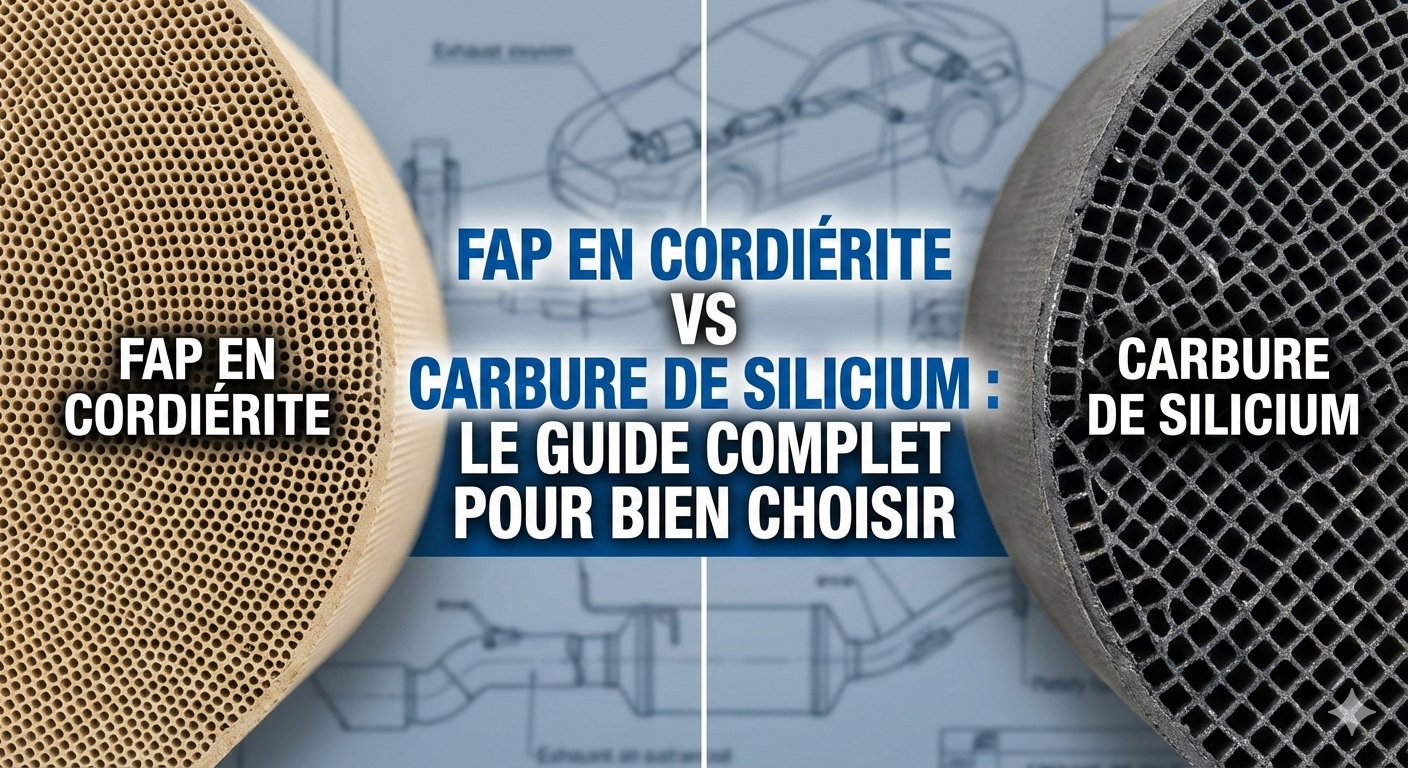 Comparaison entre FAP en cordiérite et FAP en carbure de silicium : guide complet pour choisir entre ces deux types de filtres à particules.
