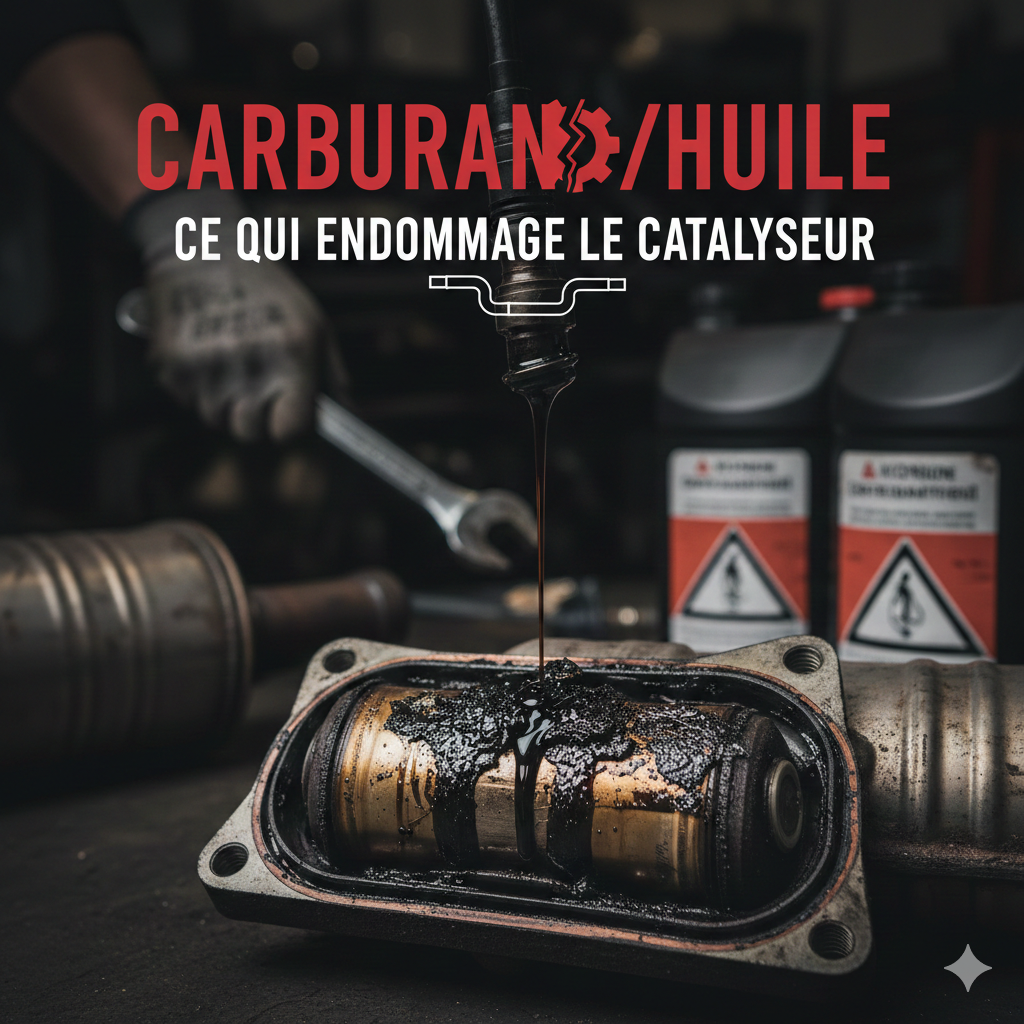 Carburant/huile : ce qui endommage le catalyseur 1 endommage le catalyseur