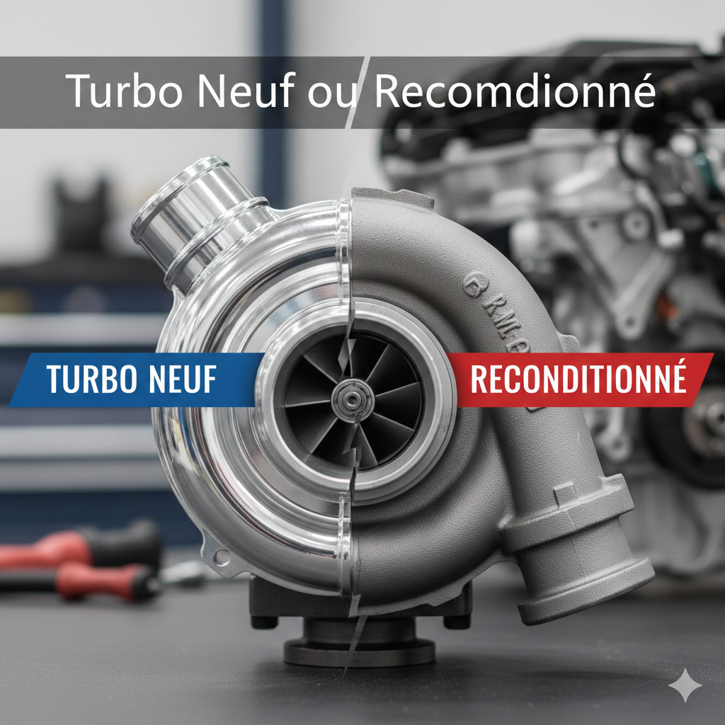 Turbo Neuf ou Reconditionné : Le Guide pour Économiser sans Risque 1 Turbo neuf ou reconditionné : comparatif entre deux types de turbocompresseurs.